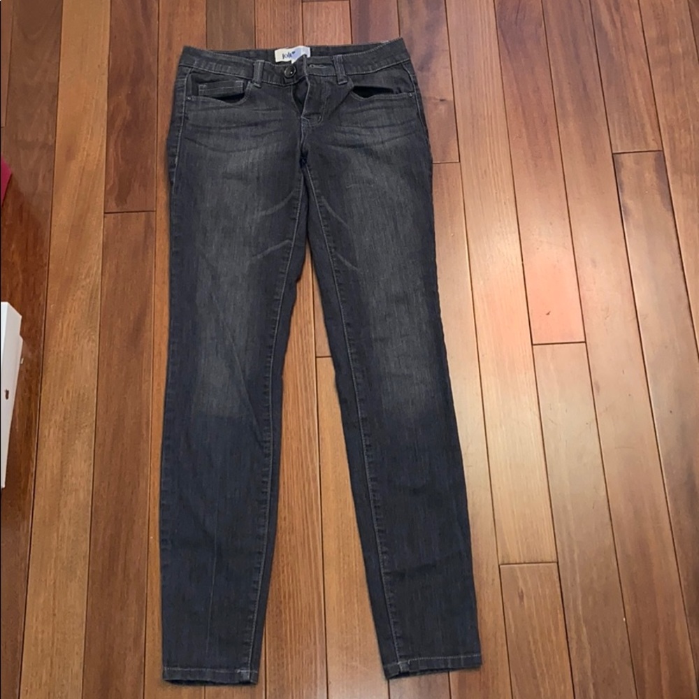 Jolt Gray Jeans; Size 1